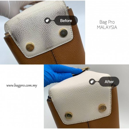 Michael Kors Bag Corner White Leather Have Black Stain 