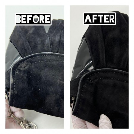 SUEDE LEATHER BAG SPA CLEANING SERVICE 