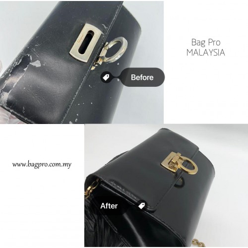 Salvatore Ferragamo Sling Bag Color Faded & Hardware Tarnished