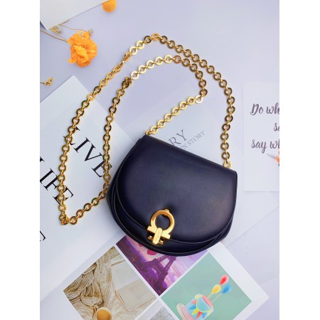 SALVATORE FERRAGAMO MINI SLING BAG BLACK GHW