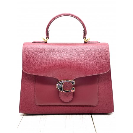 COACH MAROON TOP HANDLE BAG 